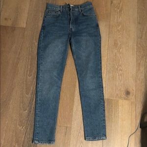 Serena high rise button fly skinny Jean